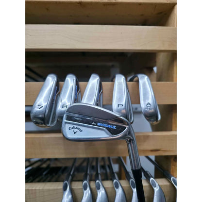 Callaway Paradym Ai Smoke Iron Set 6-PW & AW +1" X-Stiff Flex Mitsubishi TENSEI AV Series 85 Right Hand – Good Condition