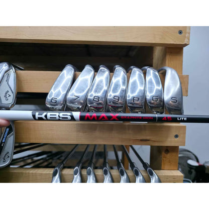 Wilson DYNAPWR Max Iron Set 5-PW, GW & SW Senior Flex KBS Max 45 Lite Right Hand – Great Condition