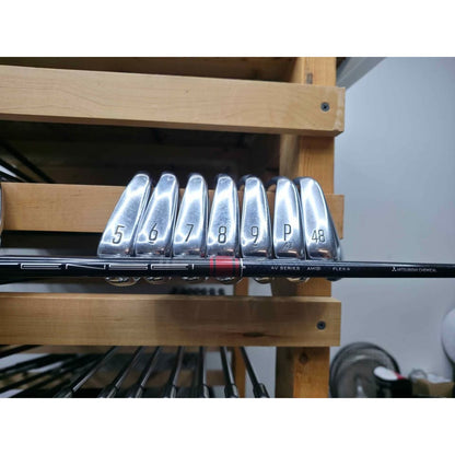 2023 Titleist T350 Iron Set 4-PW & AW (8-Piece) Senior Flex Upgraded Mitsubishi TENSEI Red AV Series AM(2) Right Hand – Great Condition