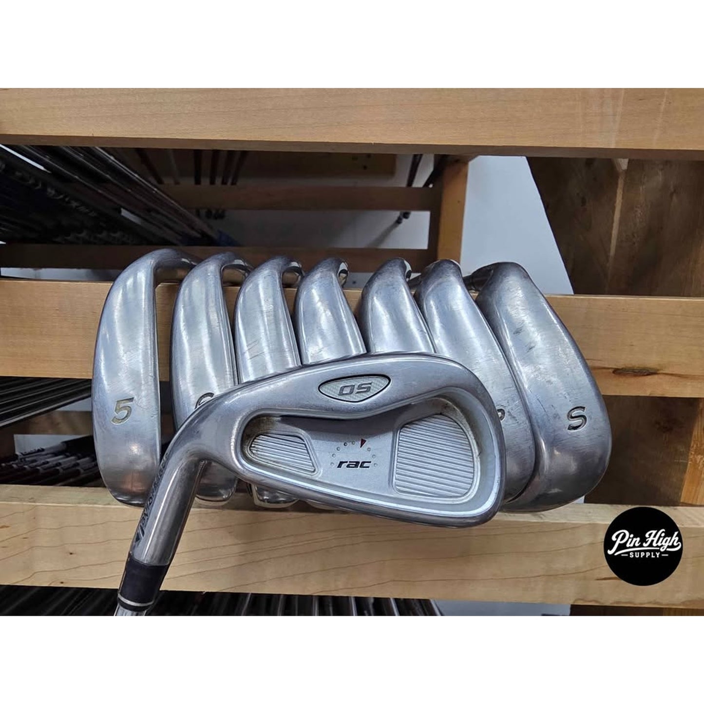 Left Handed Taylormade RAC OS 4-PW SW Regular Flex