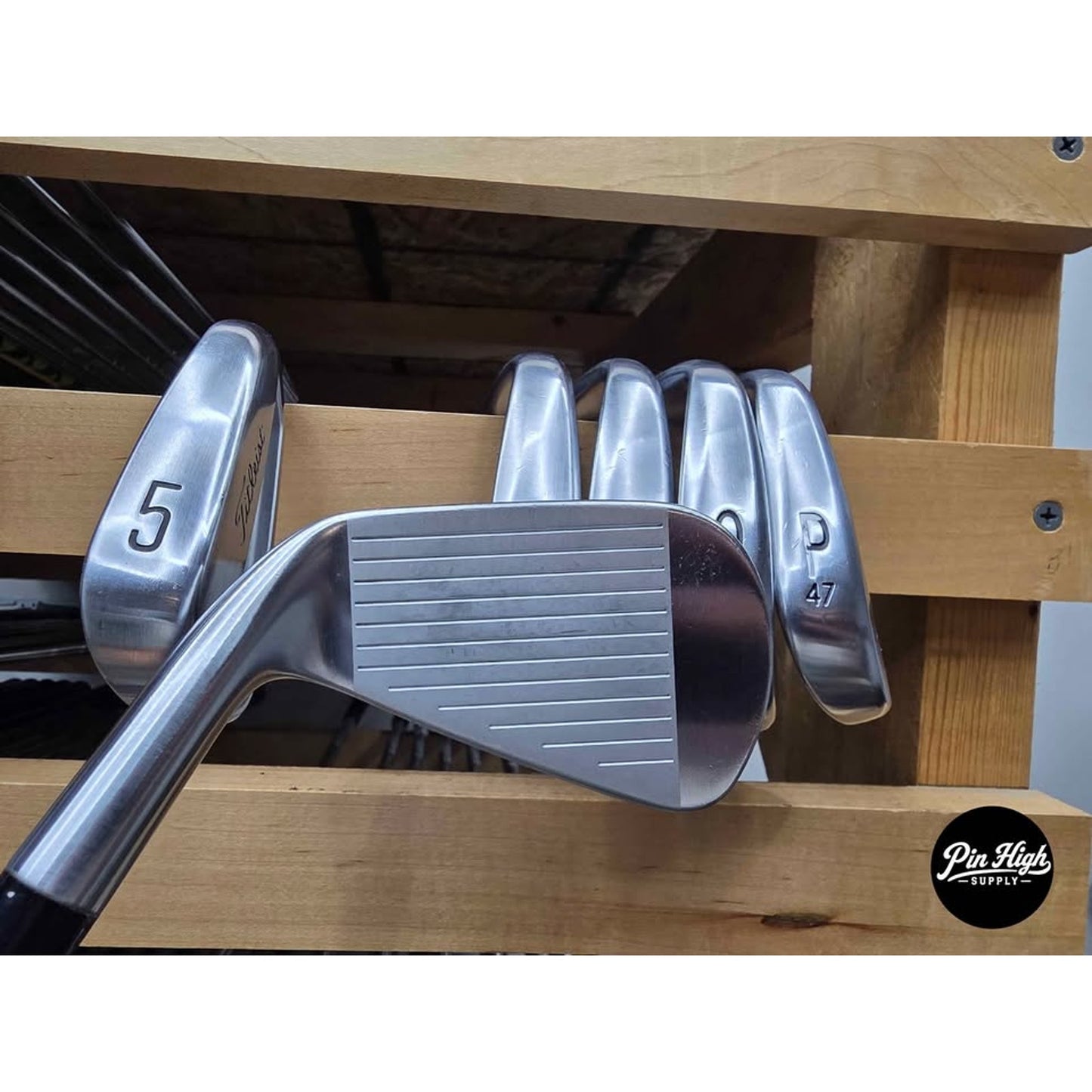 Titleist 680 Forged CB Iron Set 5-PW Stiff Flex Steel Shafts Right Hand – Good Condition