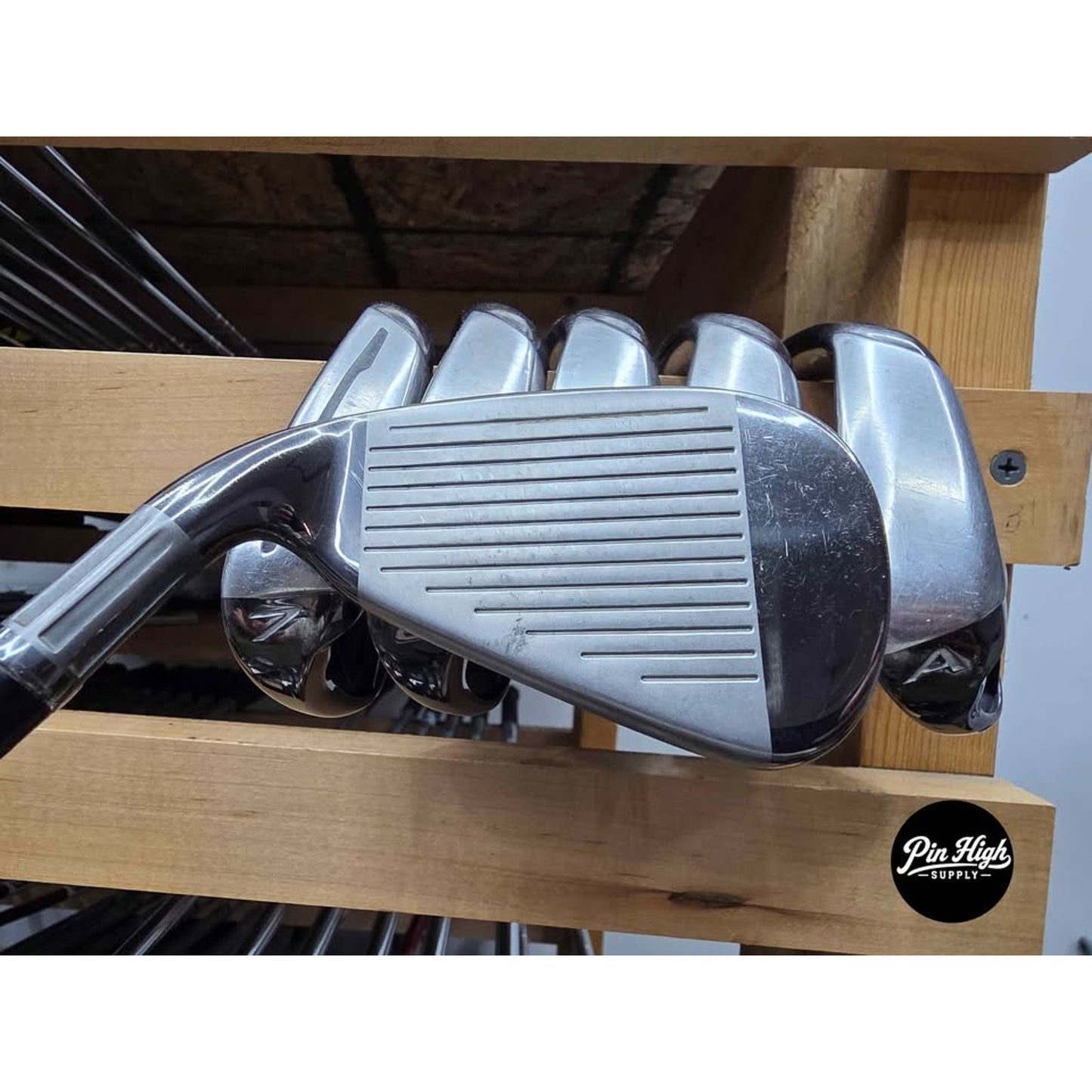 TaylorMade Black M2 Iron Set 6-PW & AW Regular Flex Steel Shafts Right Hand – Good Condition