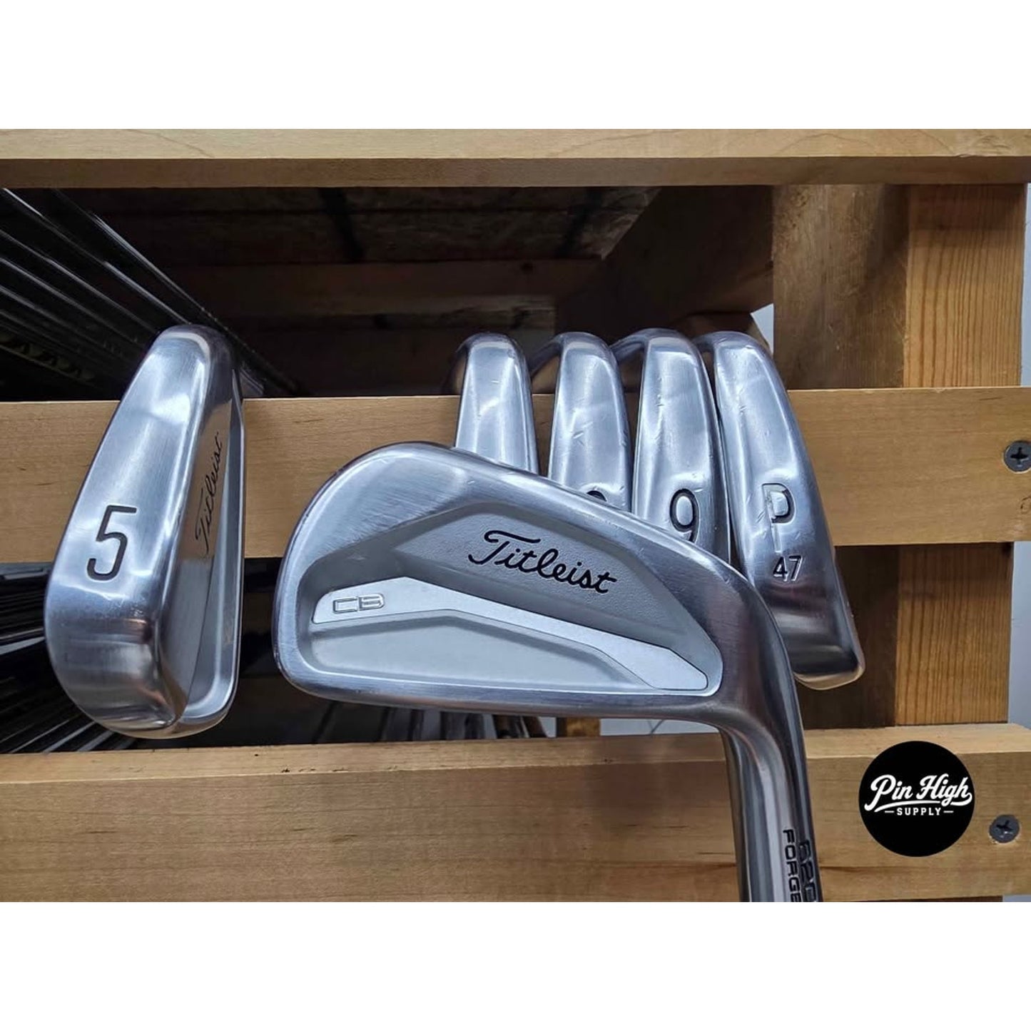 Titleist 680 Forged CB Iron Set 5-PW Stiff Flex Steel Shafts Right Hand – Good Condition