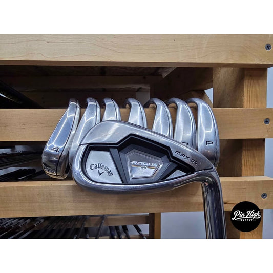 Callaway Rogue ST MAX OS Iron Set 4-PW & AW Regular Flex Right Hand – Like New