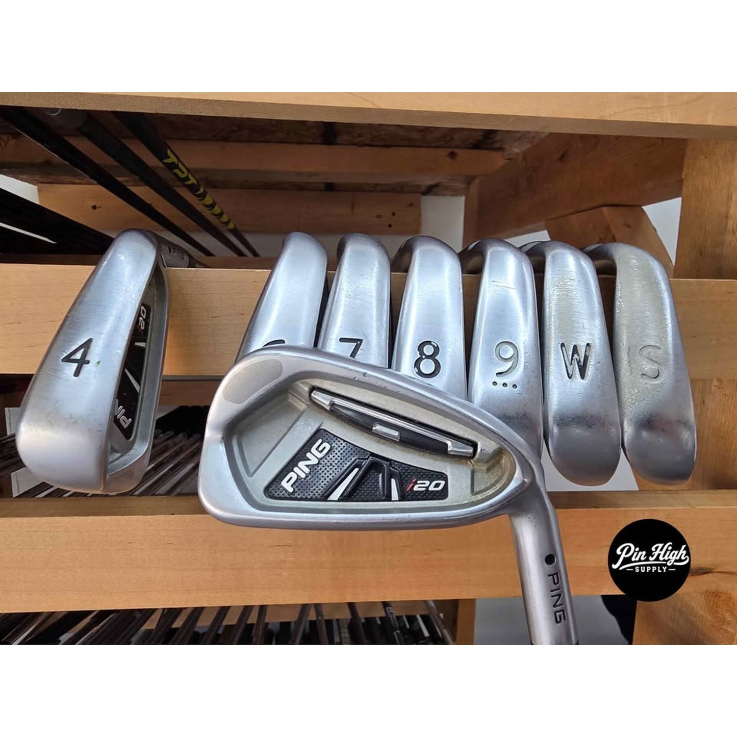 PING i20 Iron Set 4-PW & SW | PING CFS Regular Steel Shafts | Right-Handed | Good