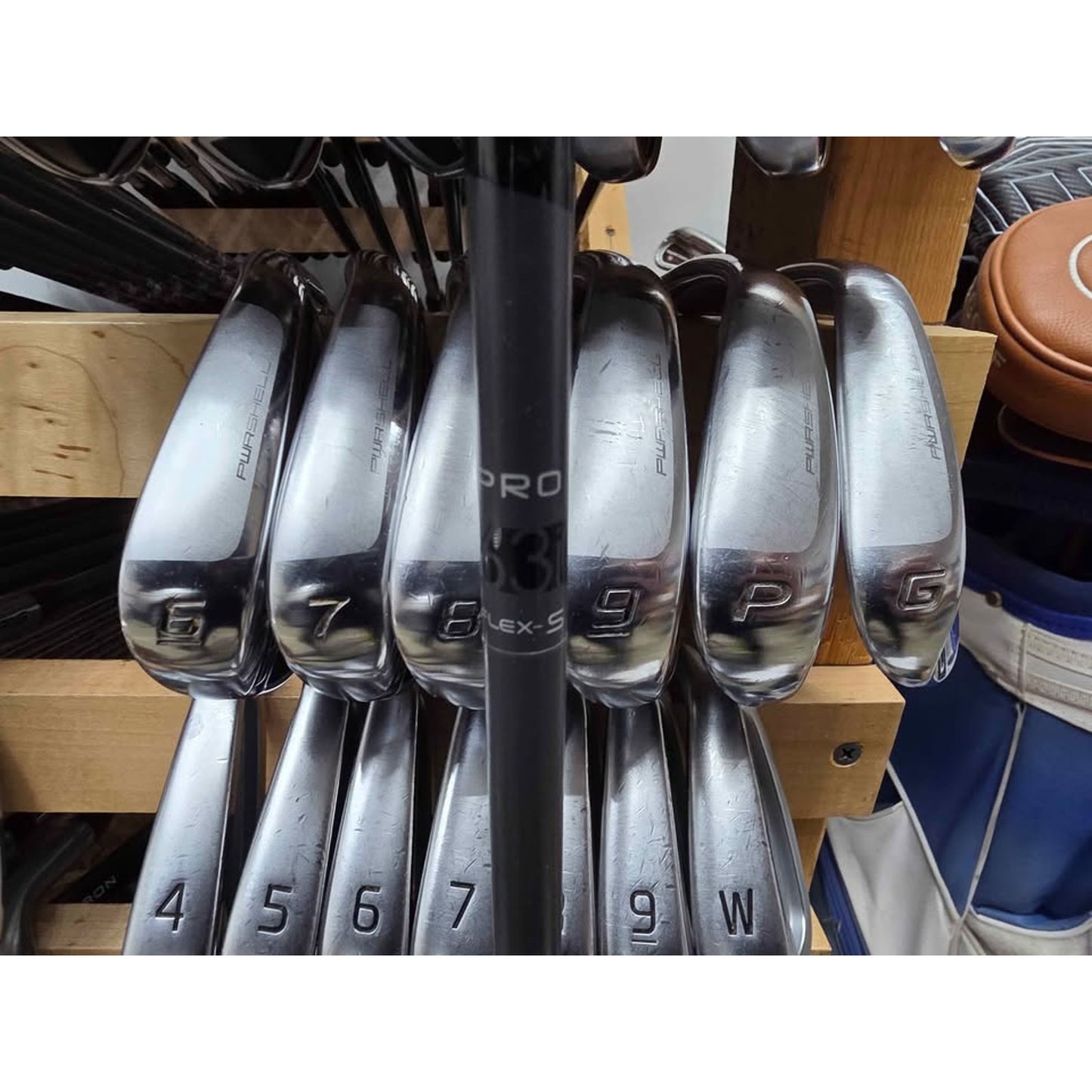 Cobra KING F7 One Length Iron Set 5-PW & GW Stiff Flex Fujikura Pro 63i Right Hand – Good Condition