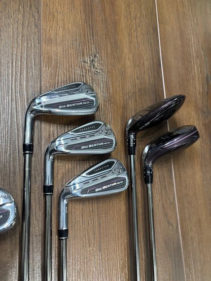 NEW Left-Handed Callaway Big Bertha REVA 23 Women's Golf Set – 5 Wood, 5 Hybrid, 6-PW, AW & JAWS 54° Wedge