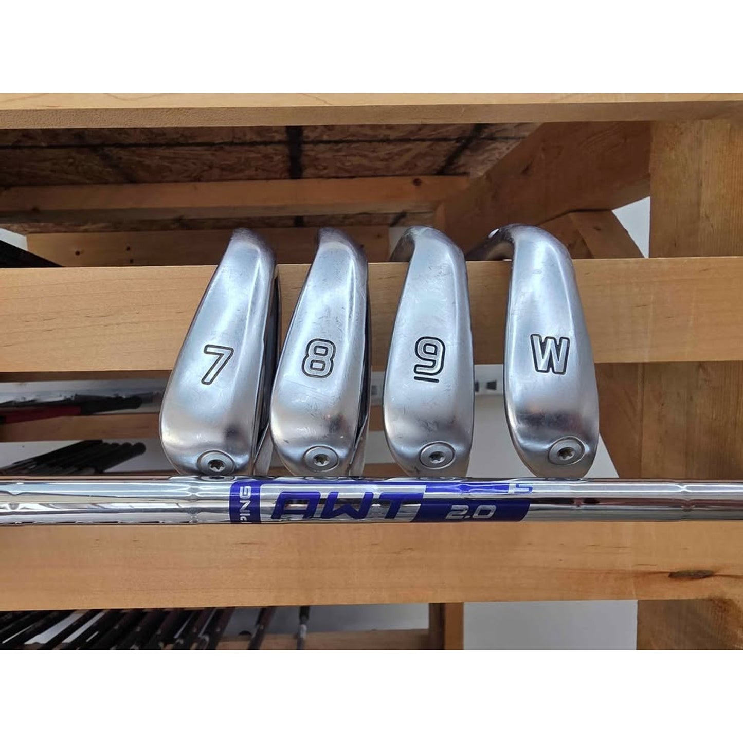 PING G425 Iron Set 6-PW Stiff Flex PING AWT 2.0 Right Hand – Good Condition