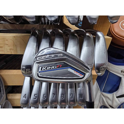 Cobra KING F7 One Length Iron Set 5-PW & GW Stiff Flex Fujikura Pro 63i Right Hand – Good Condition