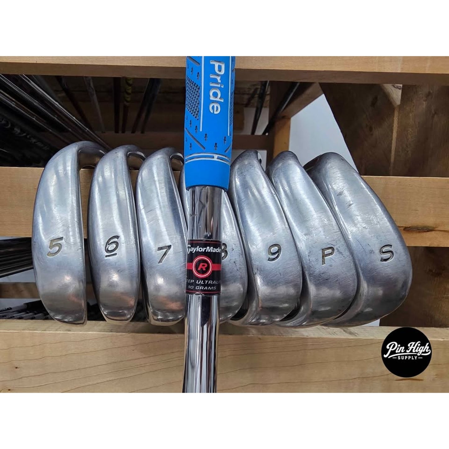 Left Handed Taylormade RAC OS 4-PW SW Regular Flex