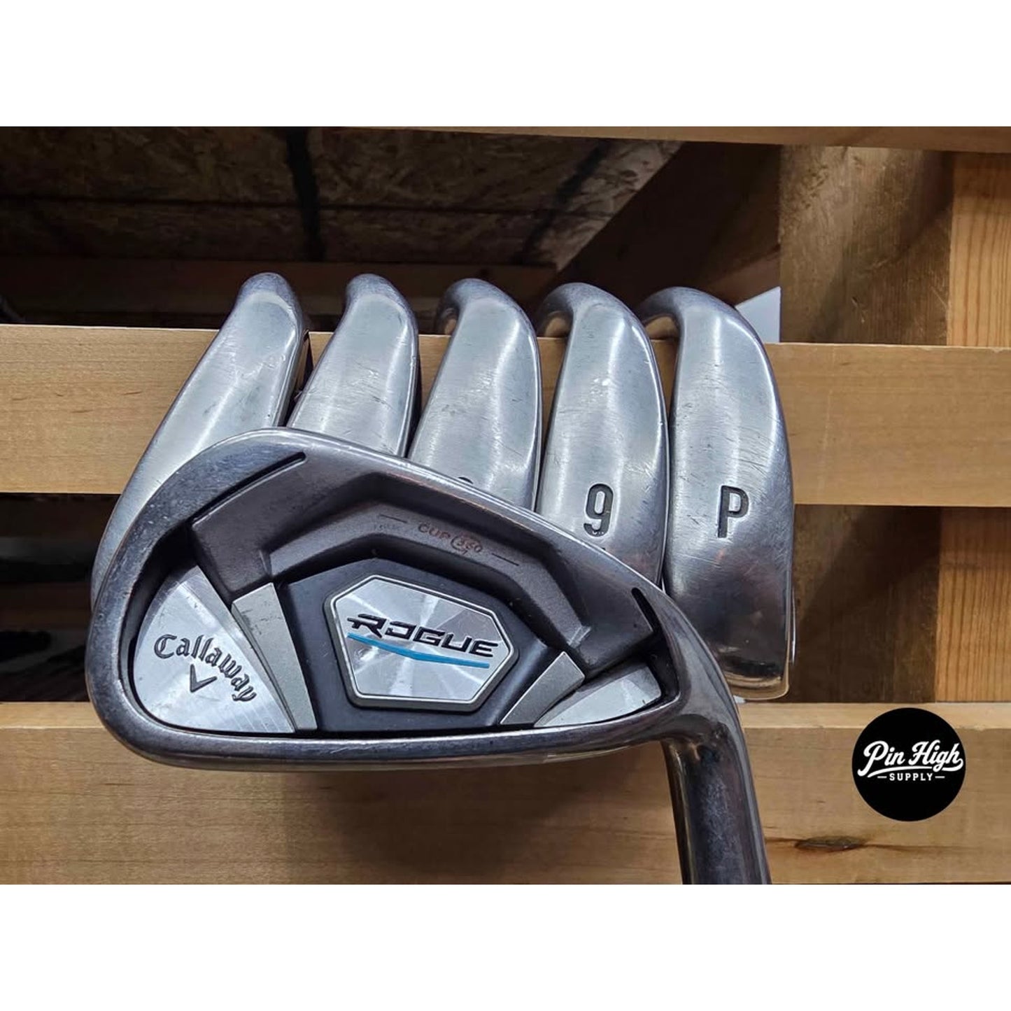 Callaway Rogue 5-PW Stiff Flex Iron Callaway Rogue Iron Set 5-PW | True Temper XP 95 S300 Stiff Steel Shafts | Right-Handed | Good