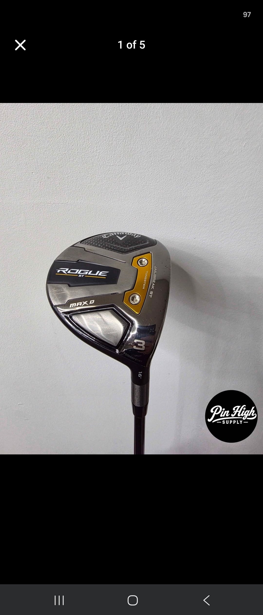 Callaway Rogue ST Max D 3 Wood Regular Flex